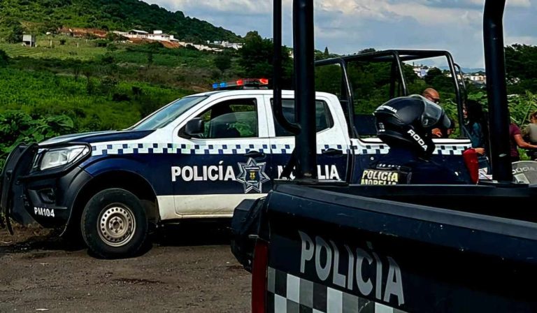 Presunto roba carro es herido de bala tras persecución policial en Atécuaro