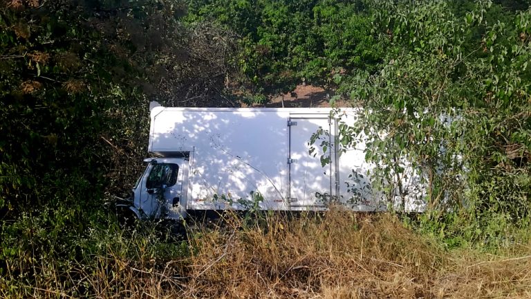 Torton se sale del camino, en la autopista Siglo XXI
