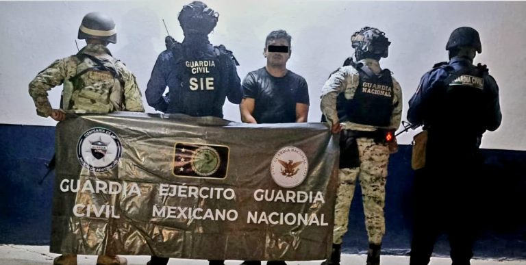 SIE y Fuerzas Federales capturan a presunto pistolero del CJNG