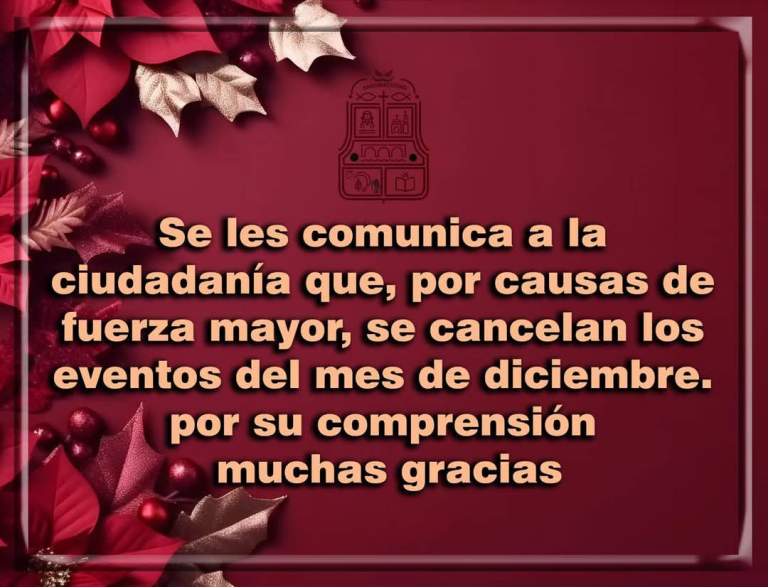 El ayuntamiento de Angamacutiro cancela celebraciones navideñas por violencia