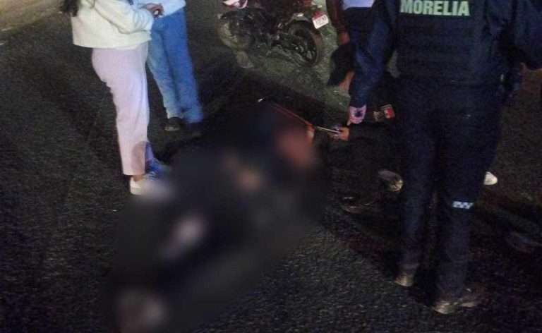 Se accidenta motorepartidor en la avenida Madero Poniente de Morelia