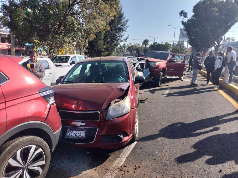 Se registra carambola vehicular en el libramiento sur de Morelia