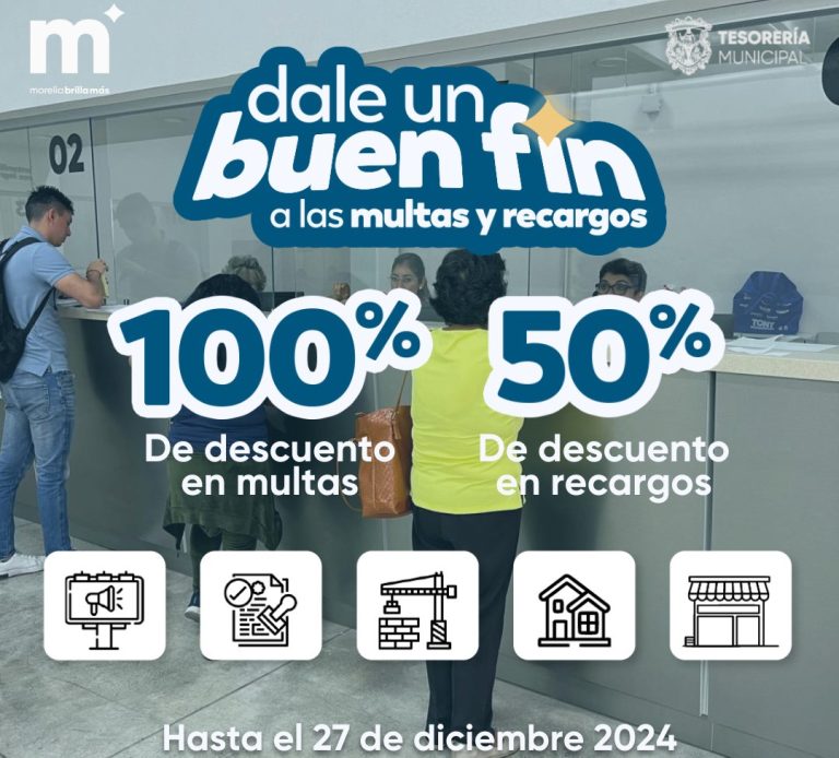 Extiende Gobierno de Morelia descuentos por Buen Fin