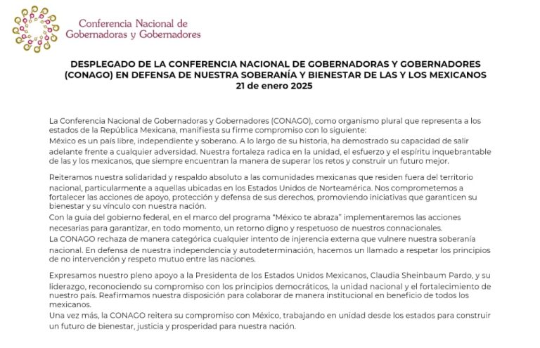 Michoacán se suma a rechazo injerencista de EUA