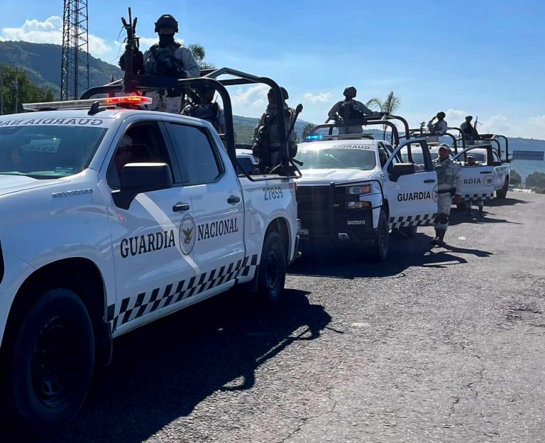 Delincuentes disparan contra la Guardia Nacional y se desata persecución, en La Piedad