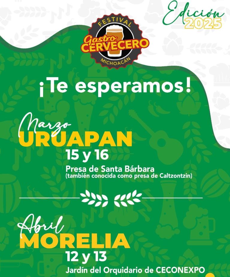 Festival Gastrocervecero Michoacán revela los primeros detalles de su edición de este 2025