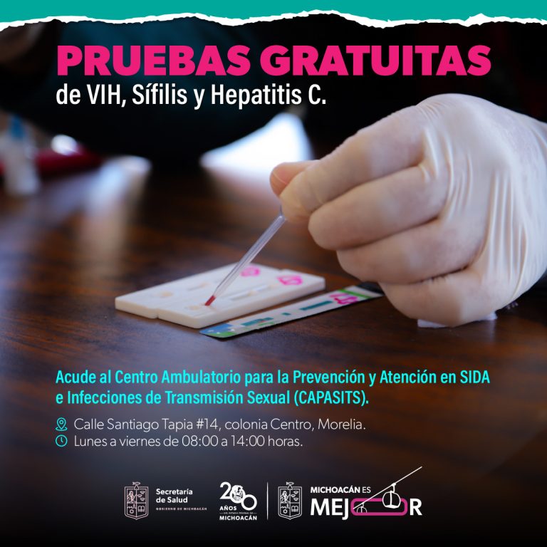 Sin costo, pruebas rápidas de detección de VIH: SSM