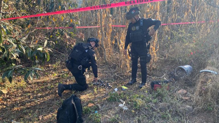 Desactiva GC 2 explosivos para lanzarse desde drones, en Tangamandapio
