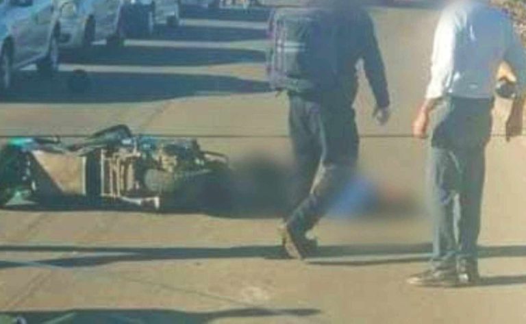Muere motociclista tras derrape en Villas del Pedregal, en Morelia