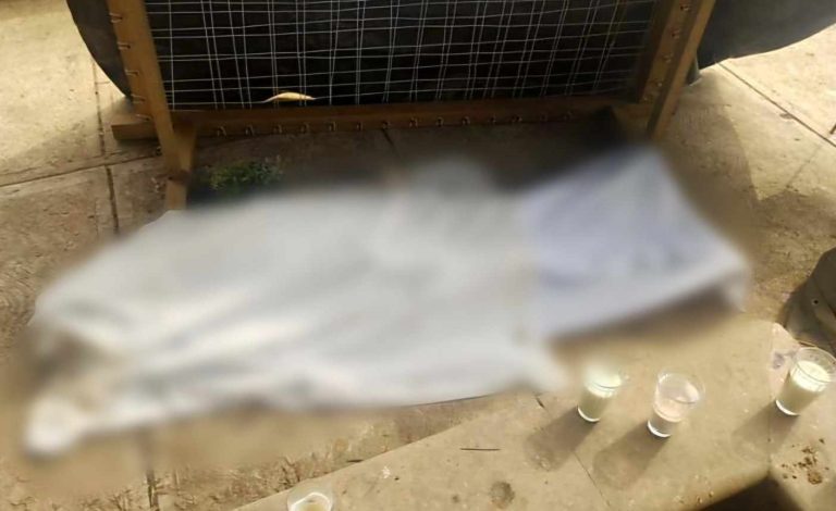 Ultiman a dos hombres en la plaza principal de Salitre de Estopila, en Chinicuila
