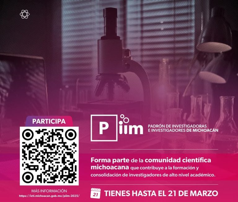 Abren convocatoria para el Padrón de Investigadores de Michoacán