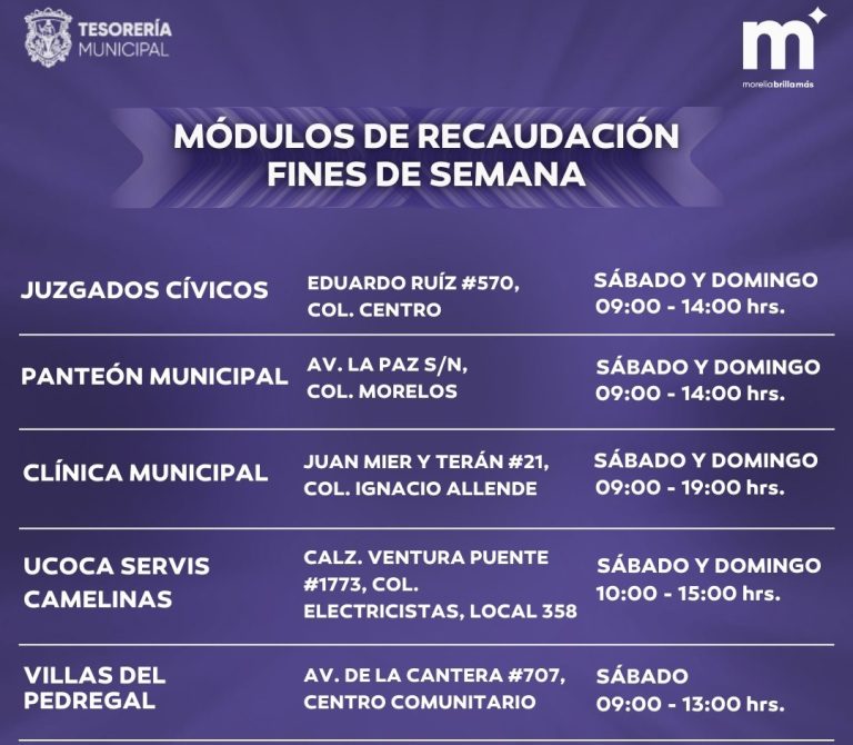 Gobierno de Morelia invita a aprovechar el 10% de descuento al pagar el Predial, en enero