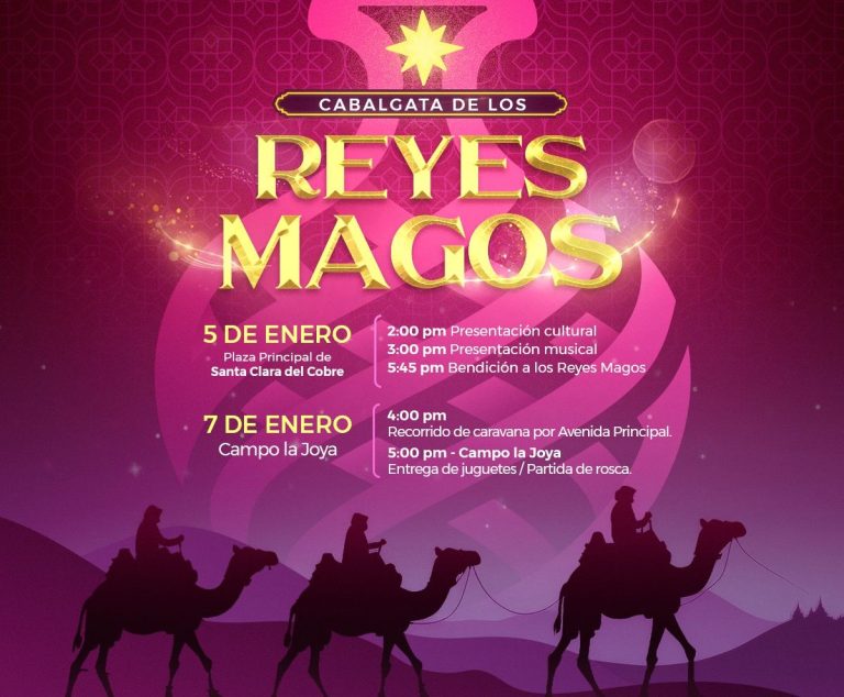 Llegan Reyes Magos este domingo al Pueblo Mágico de Santa Clara