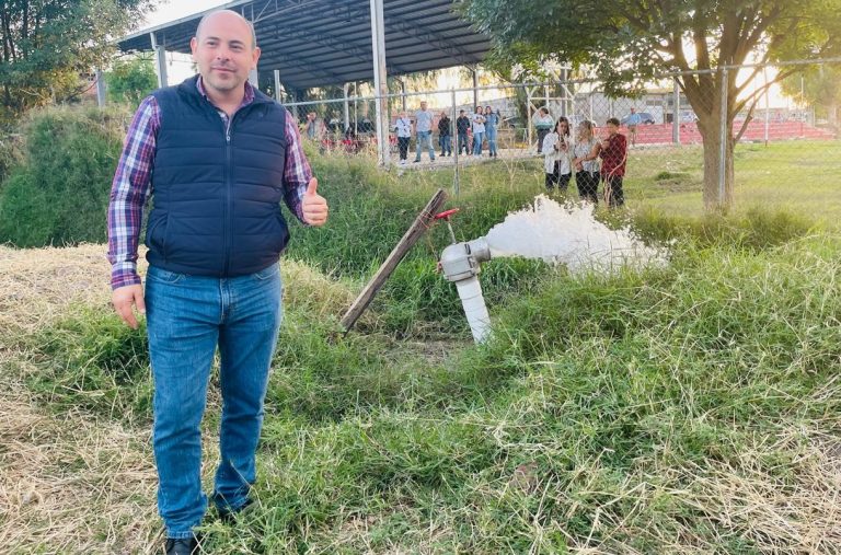 Rehabilitan pozo de agua en Cuitzillo Grande, en Tarímbaro
