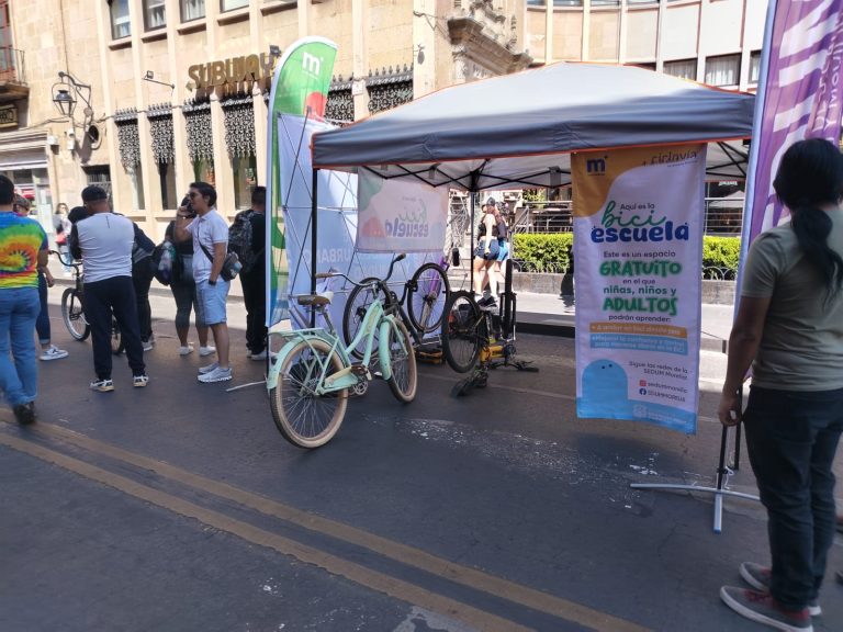 Morelia impulsa la movilidad sustentable con el relanzamiento de la Biciescuela