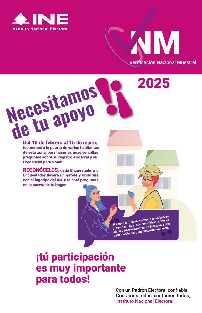 Comienza operativo de verificación nacional muestral