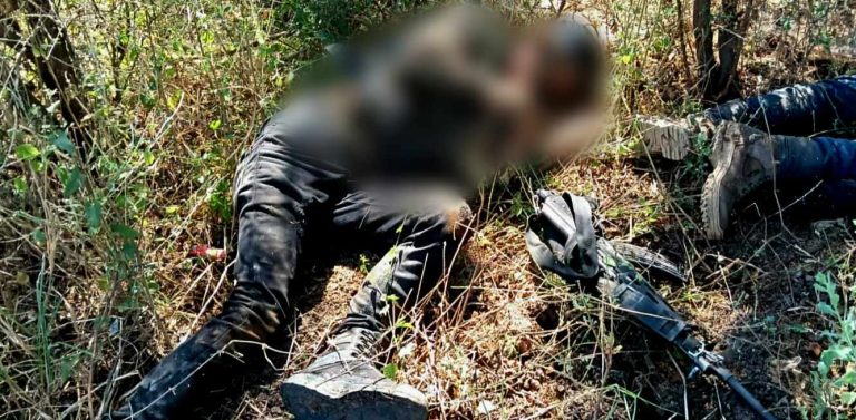 Dos pistoleros abatidos y uno lesionado, al enfrentarse contra autoridades en Buenavista