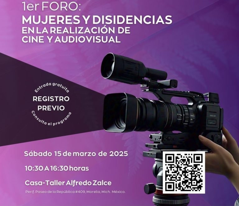 Preparan foro sobre participación de mujeres y disidencias en realización cinematográfica y audiovisual, en Michoacán