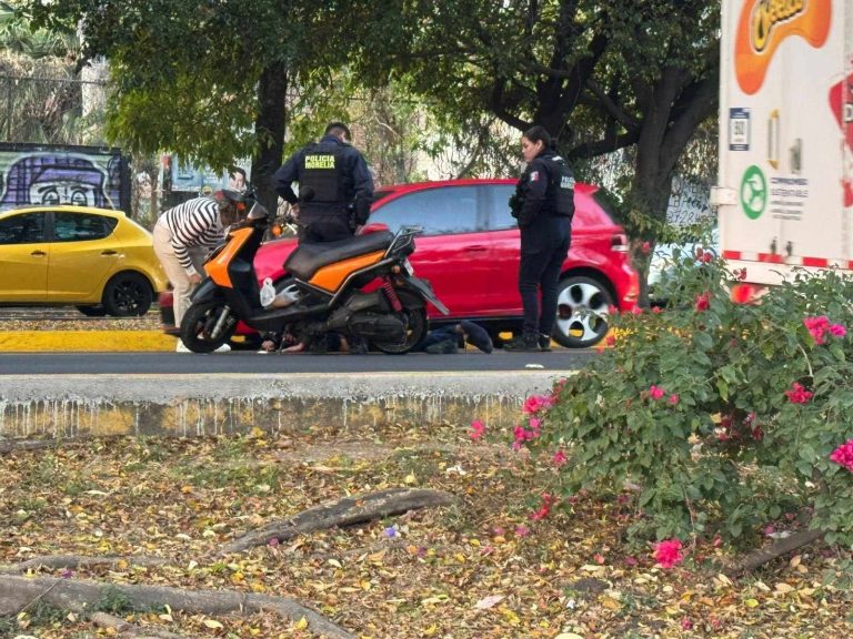 Se registran 2 accidentes de motocicletas en diferentes sitios de Morelia 
