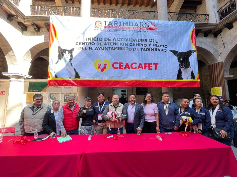 Inauguran en Tarímbaro el centro de atención canino y felino