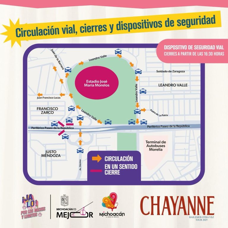 Habrá cierres vehiculares por concierto de Chayanne en el Morelos
