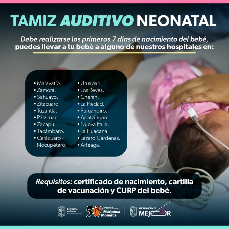 Tamiz auditivo neonatal: clave para detección temprana de sordera: SSM