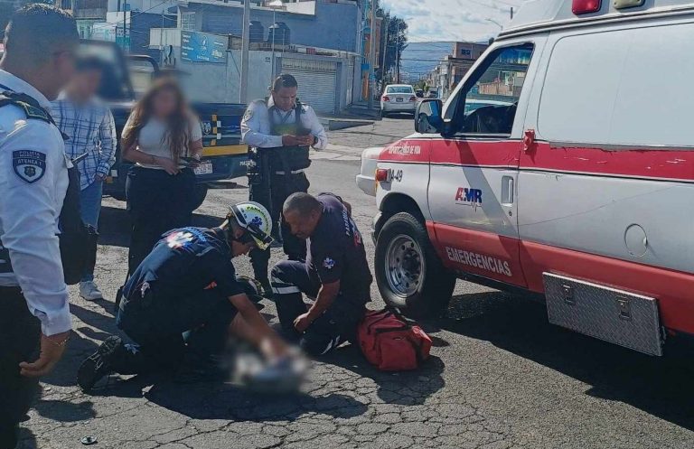Motociclista herido en accidente registrado al oriente de Morelia