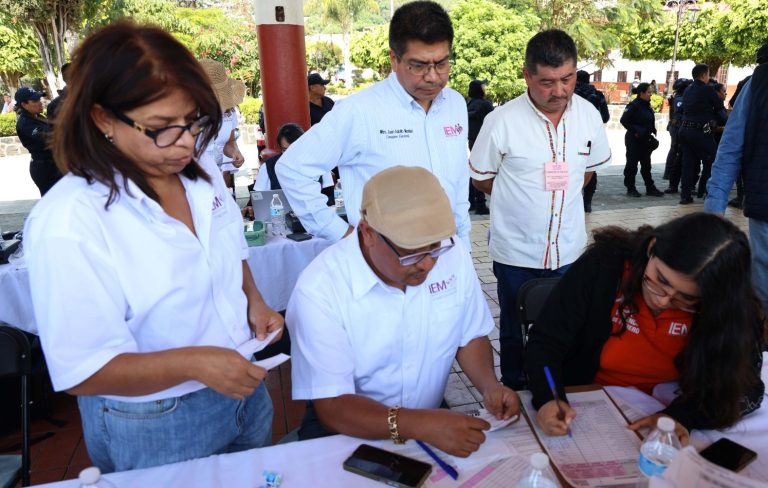 Acompaña el IEM renovación del Concejo Indígena de San Ángel Zurumucapio