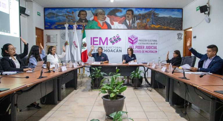 Aprueba IEM ampliación presupuestal para la elección del Poder Judicial de Michoacán