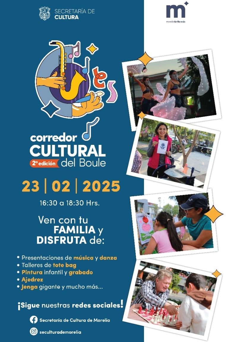 Música, danza y talleres este domingo en el Corredor Cultural del Boule