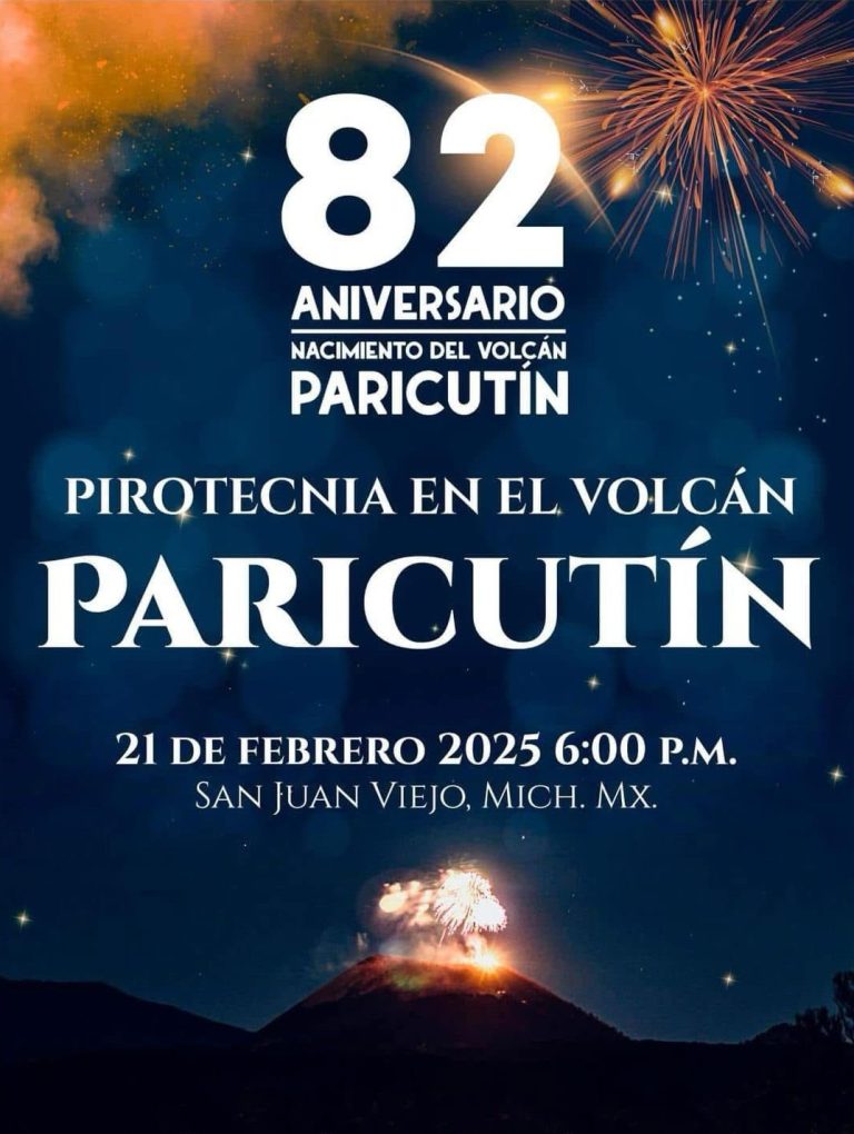 Volcán Paricutín cumple 82 años de su aparición