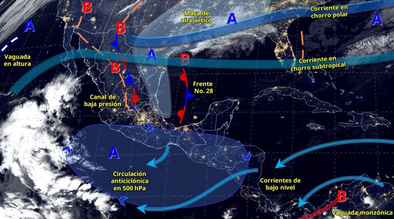 Canal de baja presión originará lluvias aisladas en Michoacán