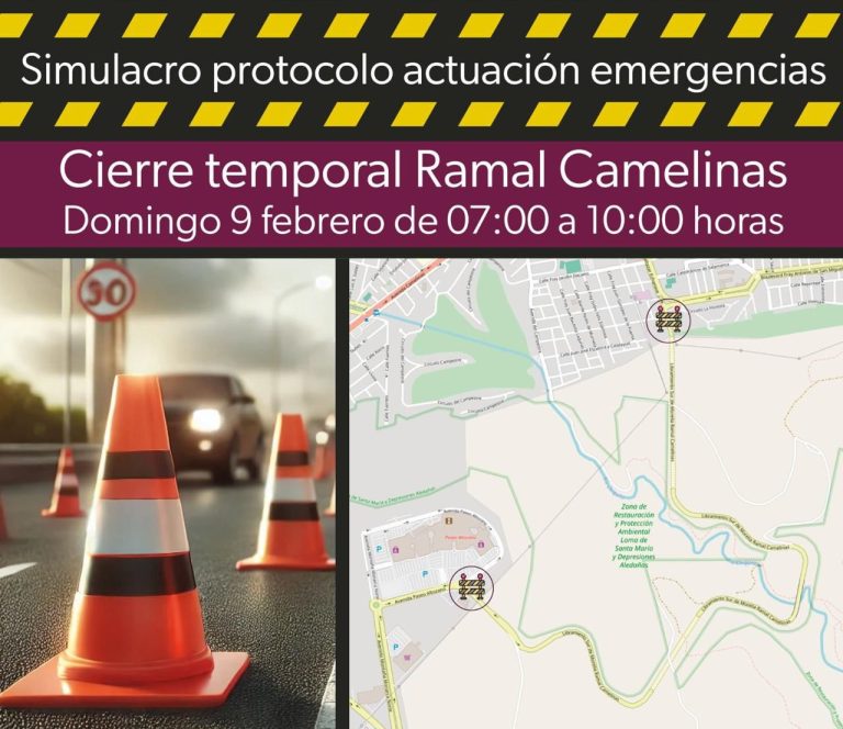 Por simulacro, habrá cierre temporal del Ramal Camelinas