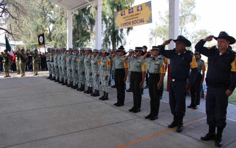 Realizan Ejército Mexicano y la Guardia Nacional actividades de Labor Social en Cuitzeo