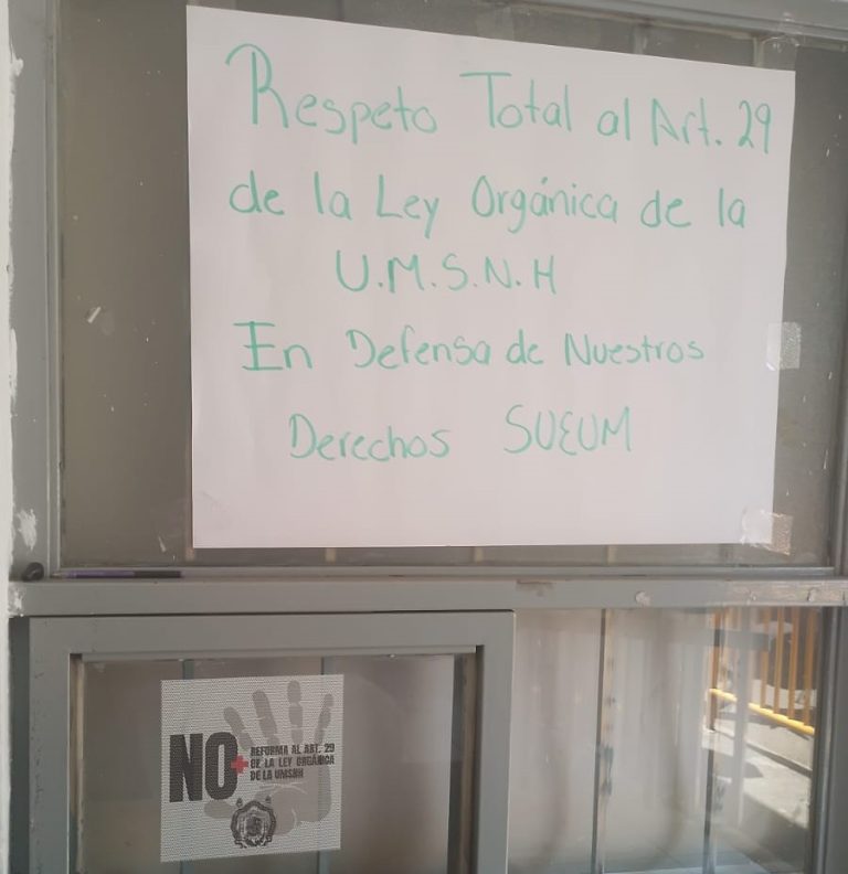 Inicia SUEUM protesta en oficinas reafirmando su rotundo «no» a la reforma a jubilaciones