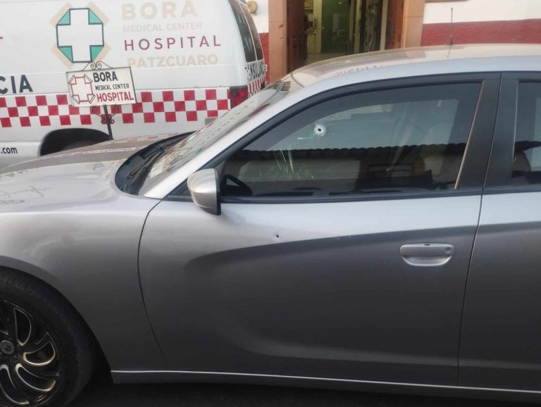 Automovilista sufre ataque armado en Pátzcuaro y queda herido