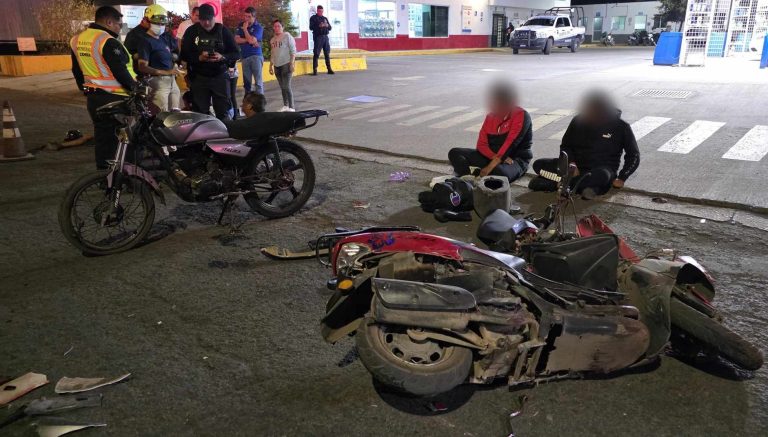 Cuatro heridos tras choque de motos en Zamora