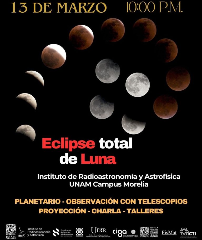 Telescopios, planetario, talleres y más, este 13 de marzo durante el eclipse total