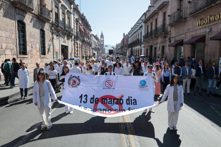 Conmemoran el Día Michoacano Sin Fumar
