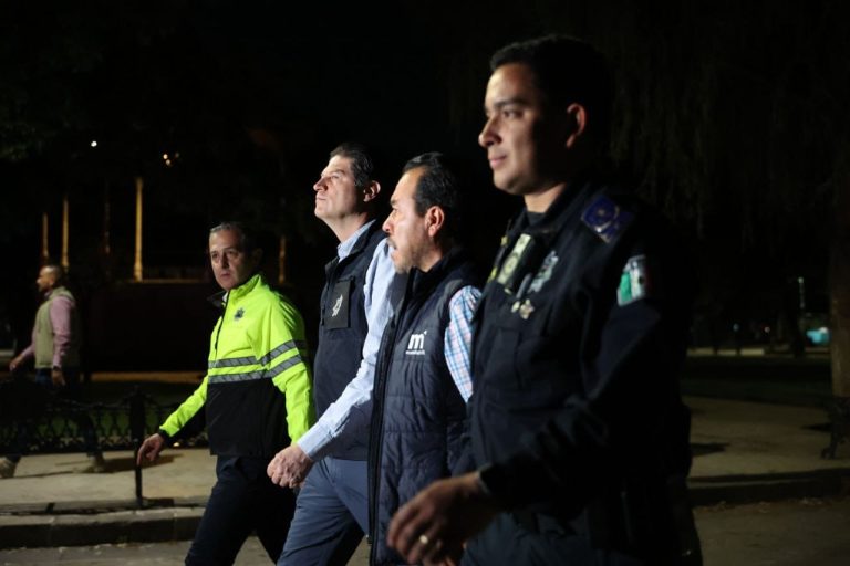 Ecabeza alcalde operativo de seguridad y supervisión de luminarias