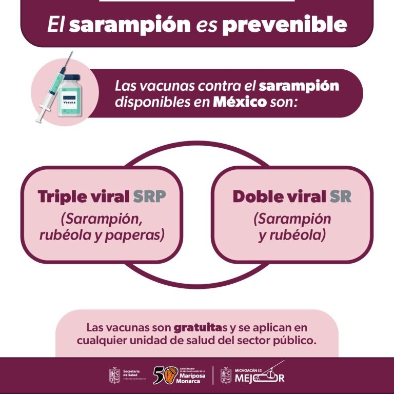 Vacunas contra el sarampión disponibles y gratuitas en Centros de Salud 