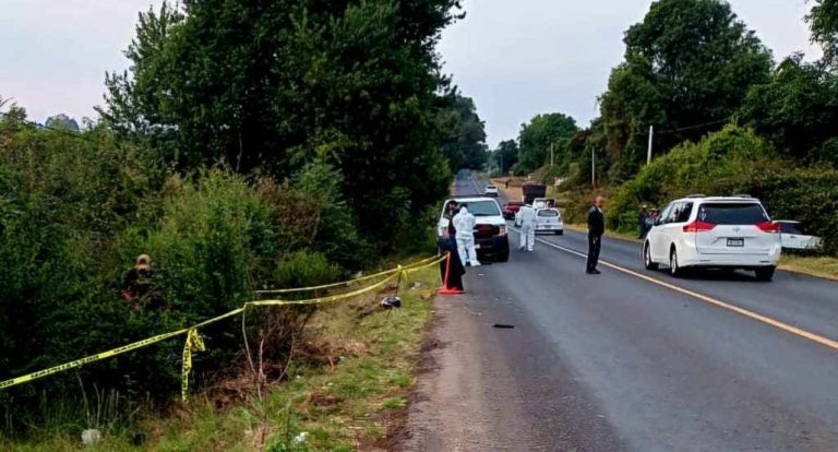 Motociclista muere en accidente sobre la carretera Cuitzitán- Ario de Rosales