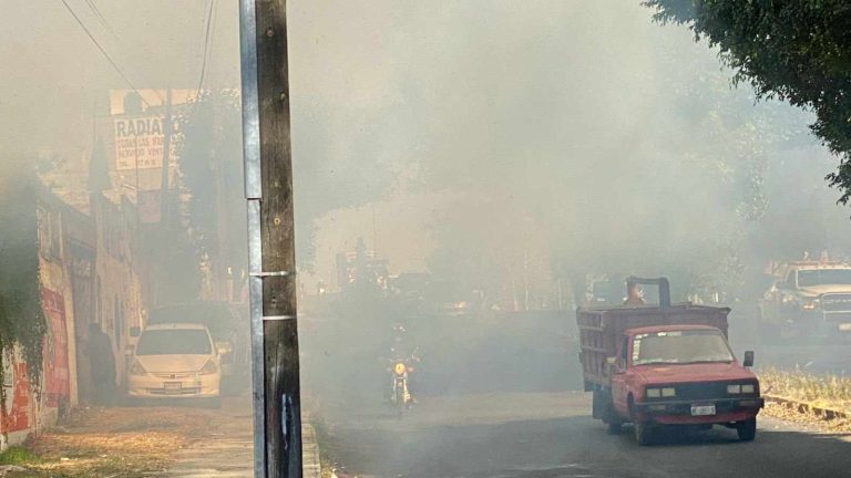 Ocurre otro incendio en pastizal, ahora en la colonia Lago 1 de Morelia