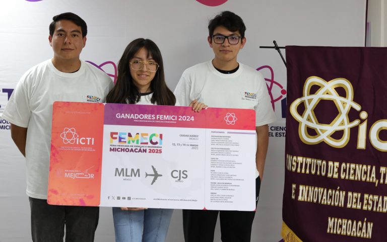 Apoyo a estudiantes para representar a Michoacán en feria de ciencias
