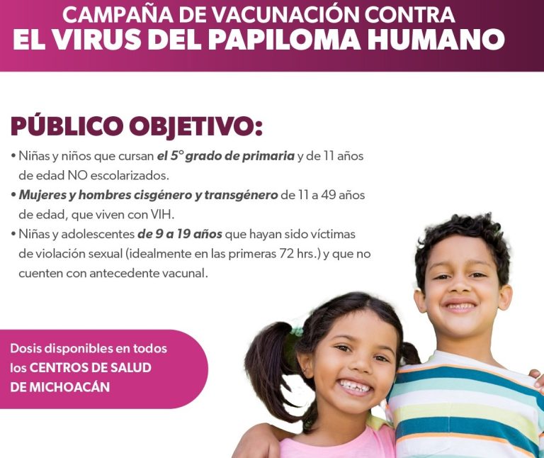 Amplían vacunación contra virus del papiloma para niños y grupos vulnerables