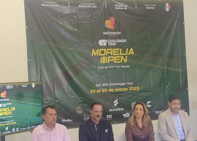 Michoacán, sede del torneo de tenis Morelia Open Challenger Tour