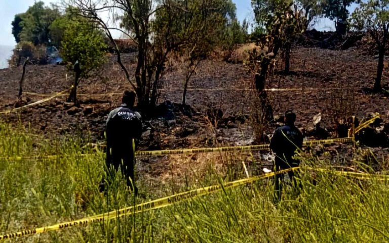 Adulto mayor muere atrapado en un incendio de pastizal registrado en Zacapu