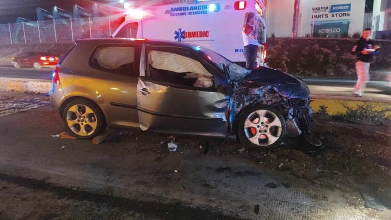 Carambola vehicular deja tres heridos en el libramiento poniente de Morelia