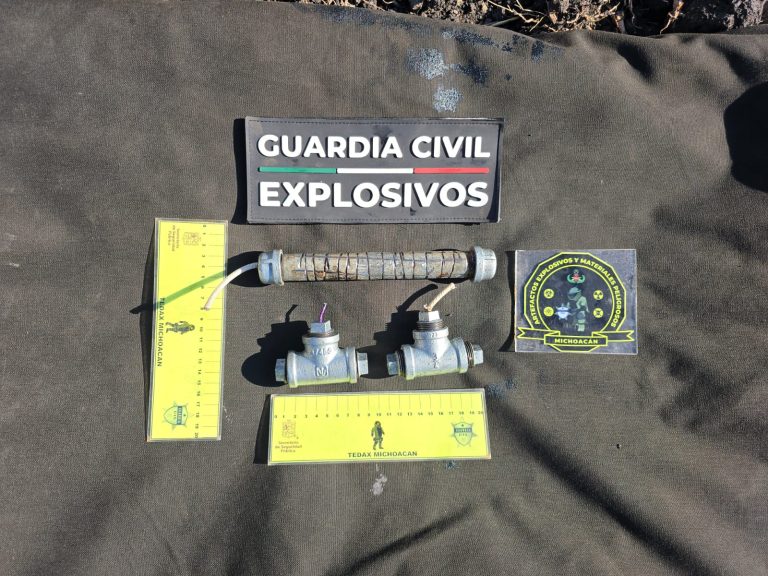 Tras enfrentamiento SSP asegura y desactiva 3 artefactos explosivos, en Puruándiro