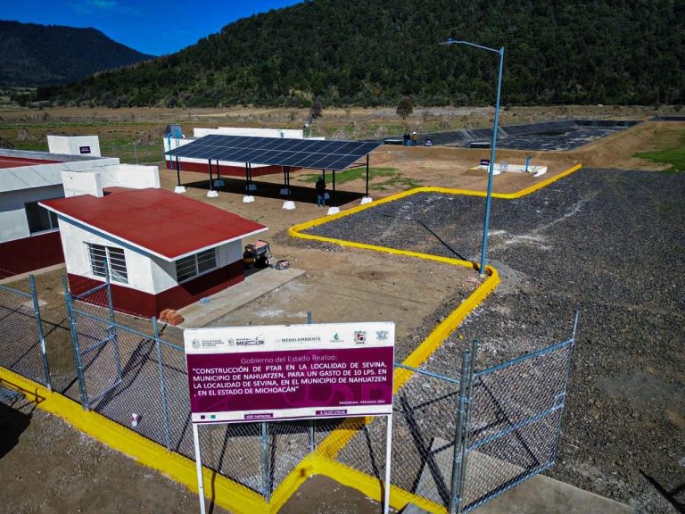 Rehabilitación de planta tratadora de aguas residuales de Sevina con un 90 % de avance